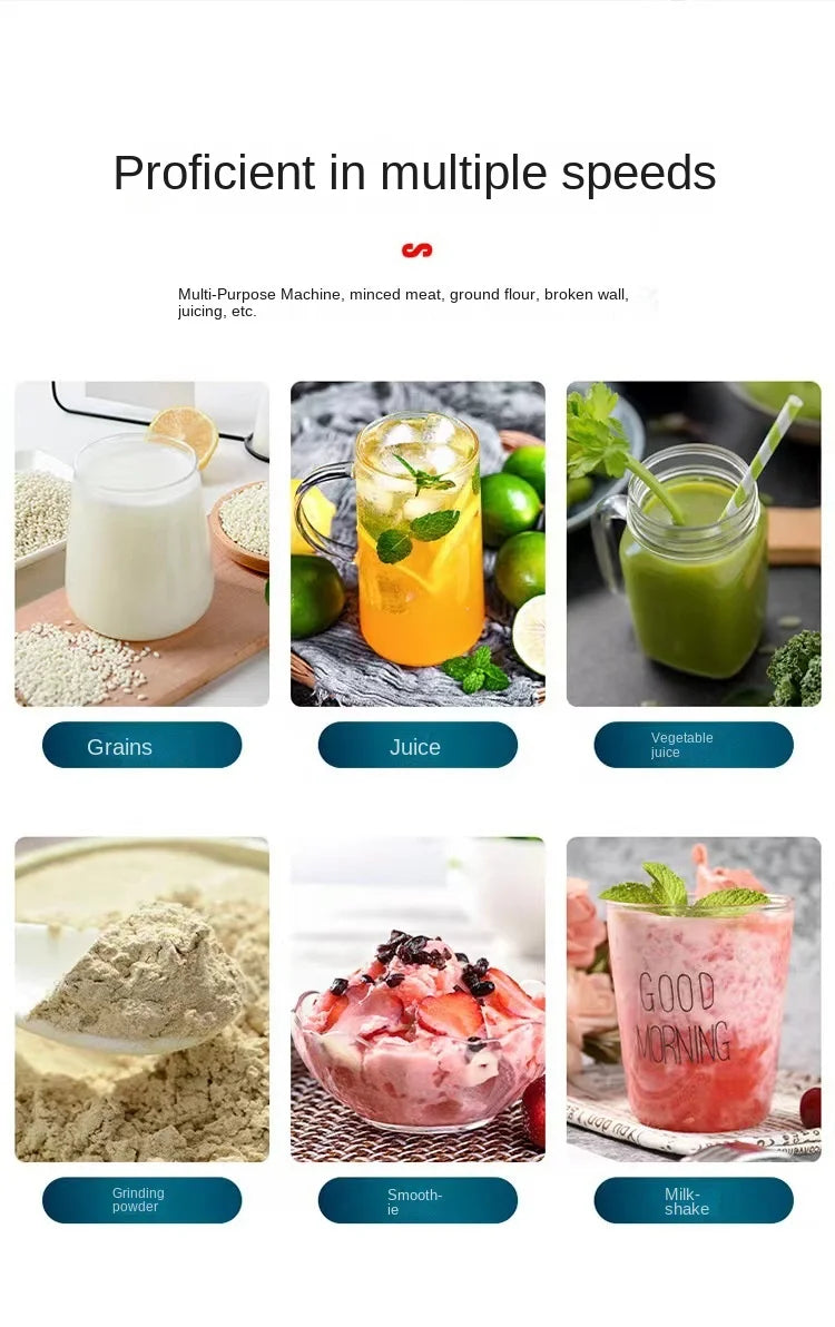 Multifunctional Home Double Cup Wall Breaking Machine Slush Grinding Blender Complementary Food Food Processor 핸드블렌더