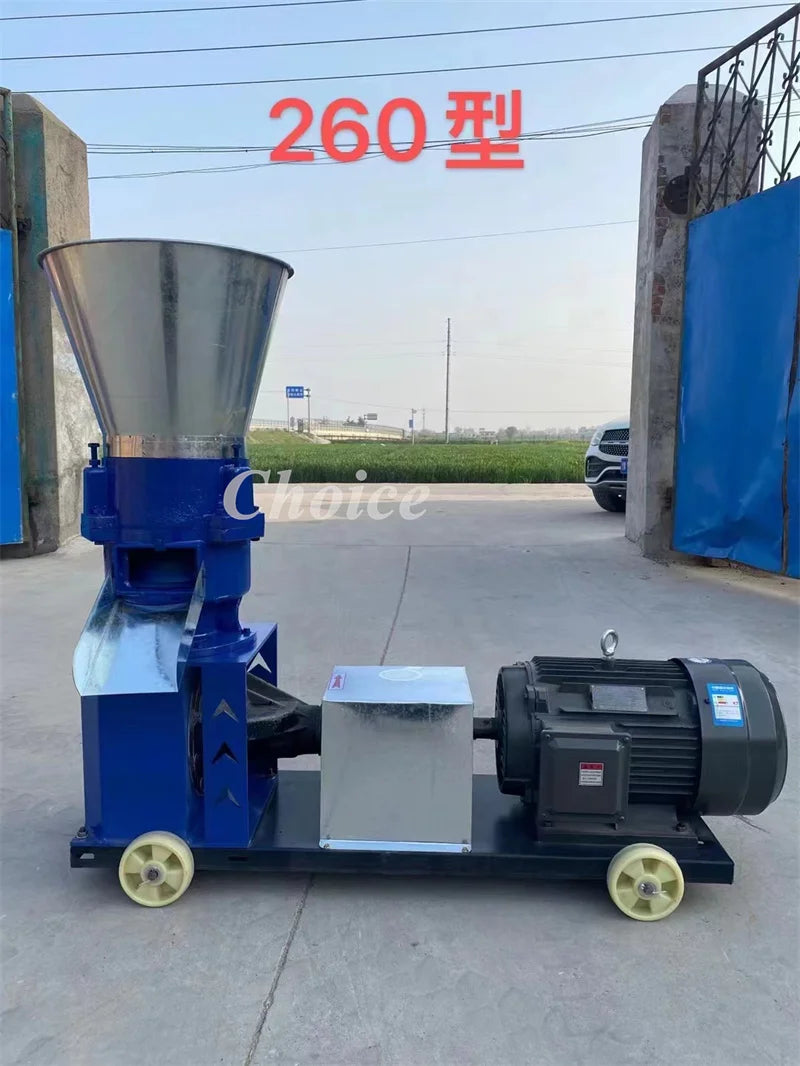 Hot Sale Poultry Chicken Feed Production Grinding Machine Animal Fish Food Processing Cattle Pig Sow Feed Pellet Making Machine