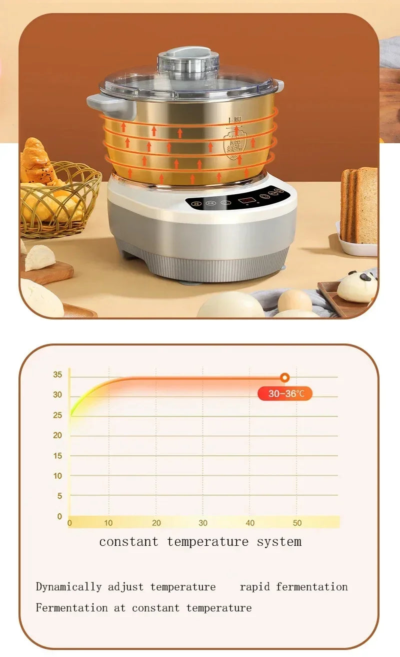 110V/220V German Home Mini Automatic Kneading and Fermenting Multifunctional Electric Food Mixer