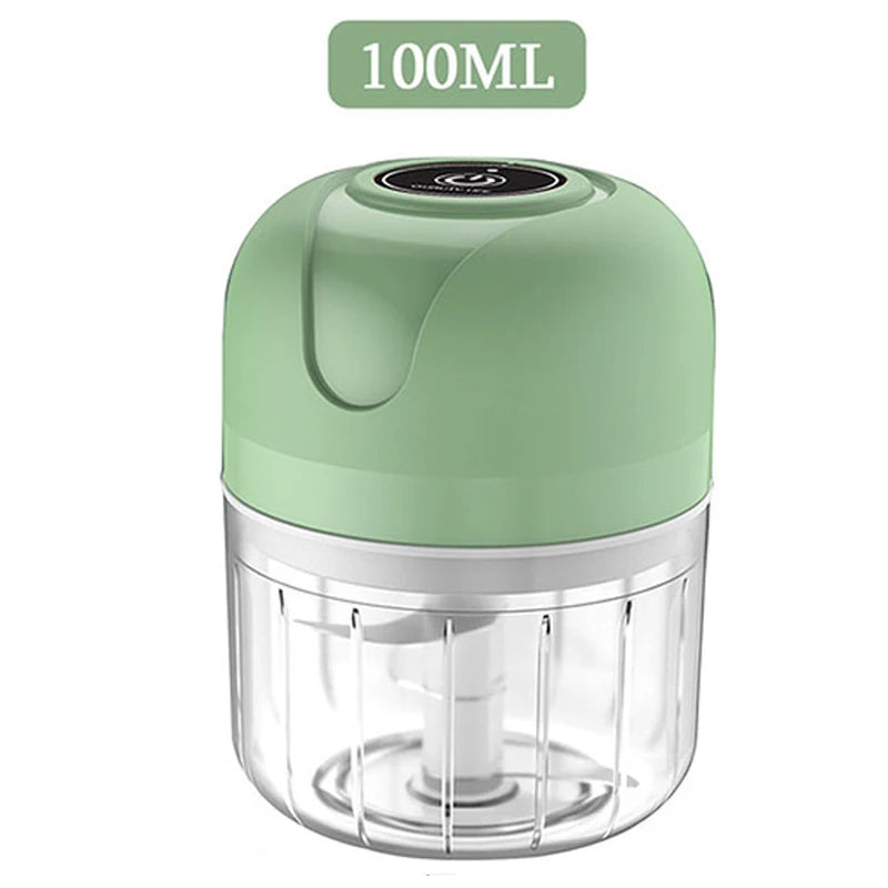 100/250ml Electric Garlic Masher Machine Mini USB charging Food Processor for Nuts Vegetable BlackPepper Chili Kitchen Tools
