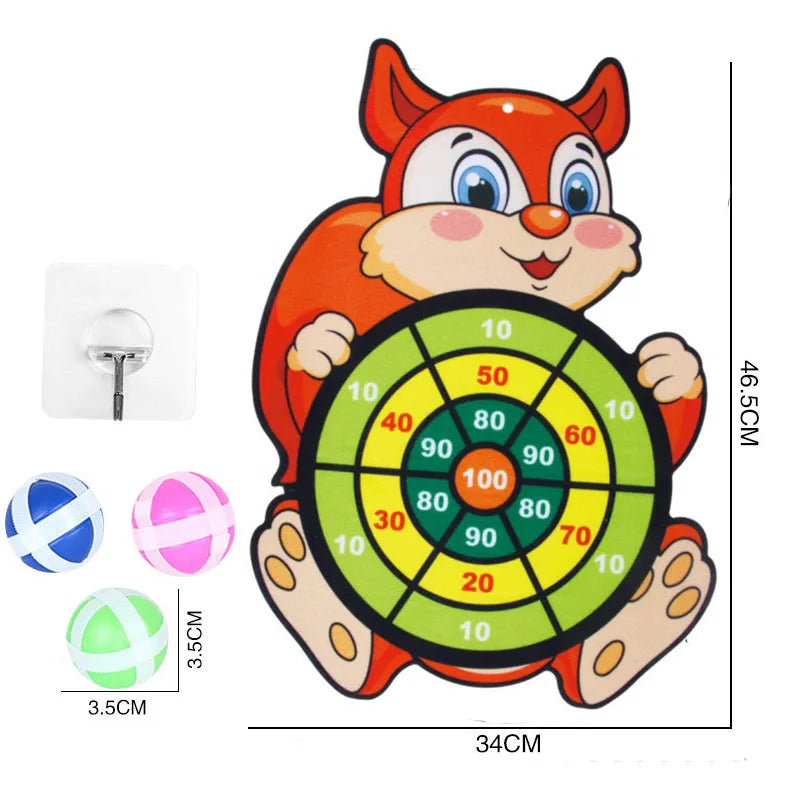 Toddler Educational Toys for Kids Children's Dart Board Games Indoor Outdoor Party Play Sports Games Dartboard with Sticky Balls