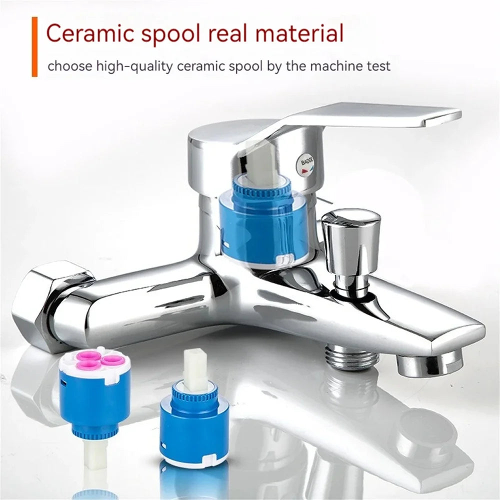 Household Multi-Function Faucet Zinc Alloy Wall Mounted Hot Cold Water Dual Spout Mixer Tap For Bathroom Shower Accessories