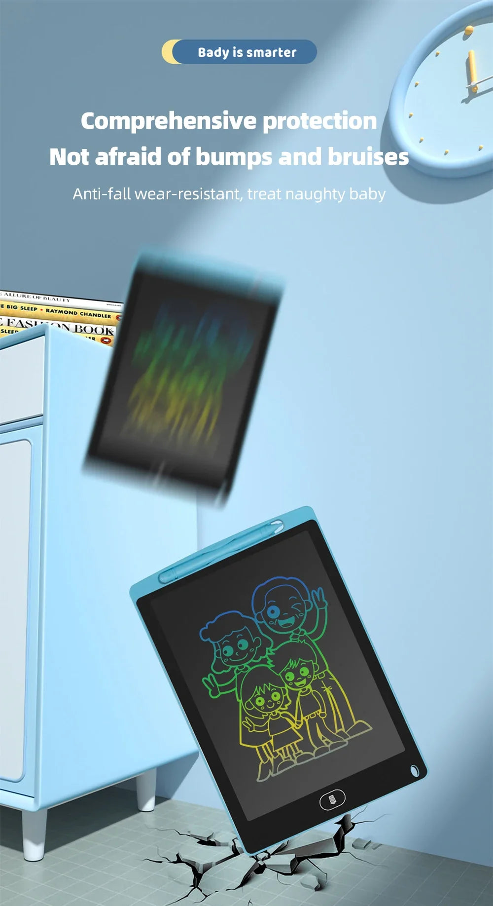 8.5Inch LCD Writing Tablet Drawing Board Kids Kids Learning Toys Educational Magic Drawing Board Toy Gift for Kids 2-4 Years Old