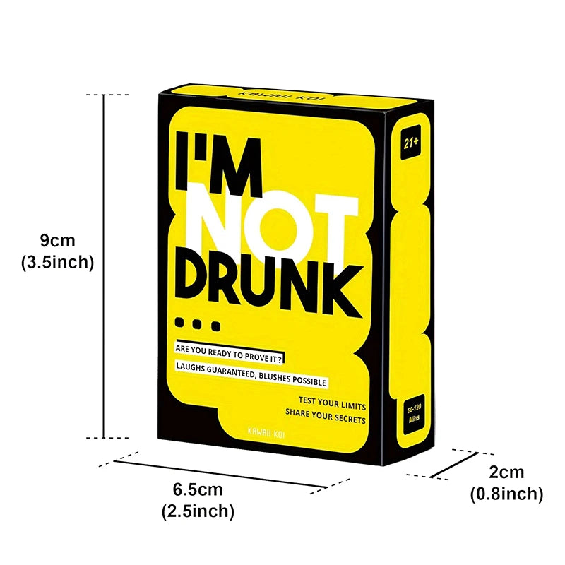 I‘M NOT DRUNK Card Games For Adults Fun Drinking Games For Game Night & Hen's Party Desktop Games Birthday Gift