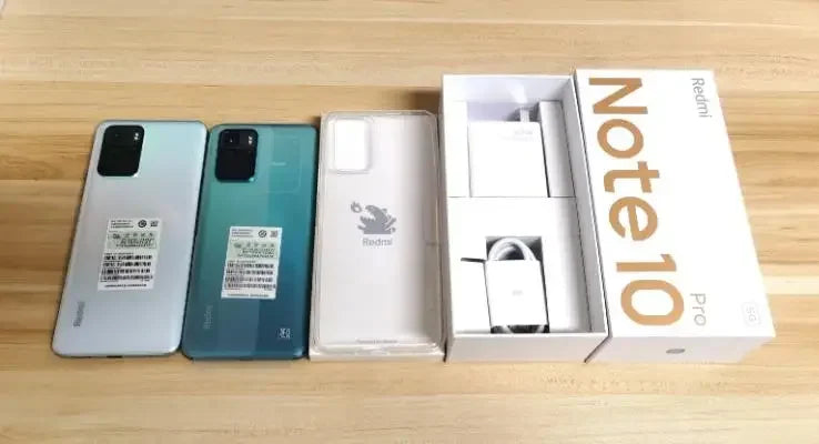 Smartphone Xiaomi Redmi Note 10 pro 5G Global firmware 6GB 128GB Dimensity 1100 android 11 Cellphone 6.5"64MP Mobile used phone