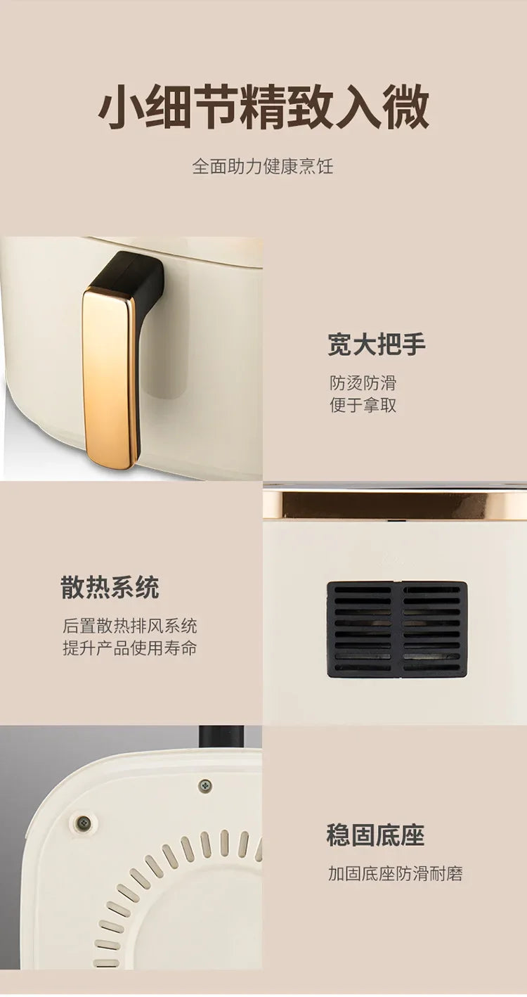10L Shenhua Smart Air Fryers Large-capacity Household Multi-functional Smart Oil-free Smokeless Electric Oven Air Fryers 220V