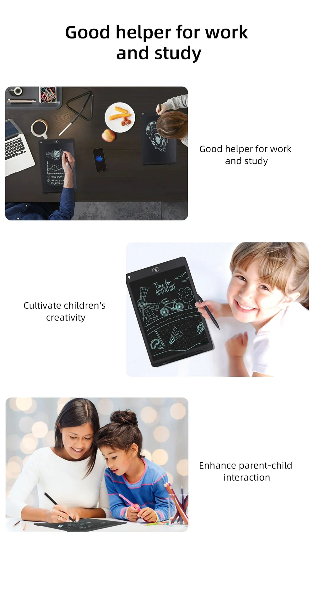 8.5Inch LCD Writing Tablet Drawing Board Kids Kids Learning Toys Educational Magic Drawing Board Toy Gift for Kids 2-4 Years Old