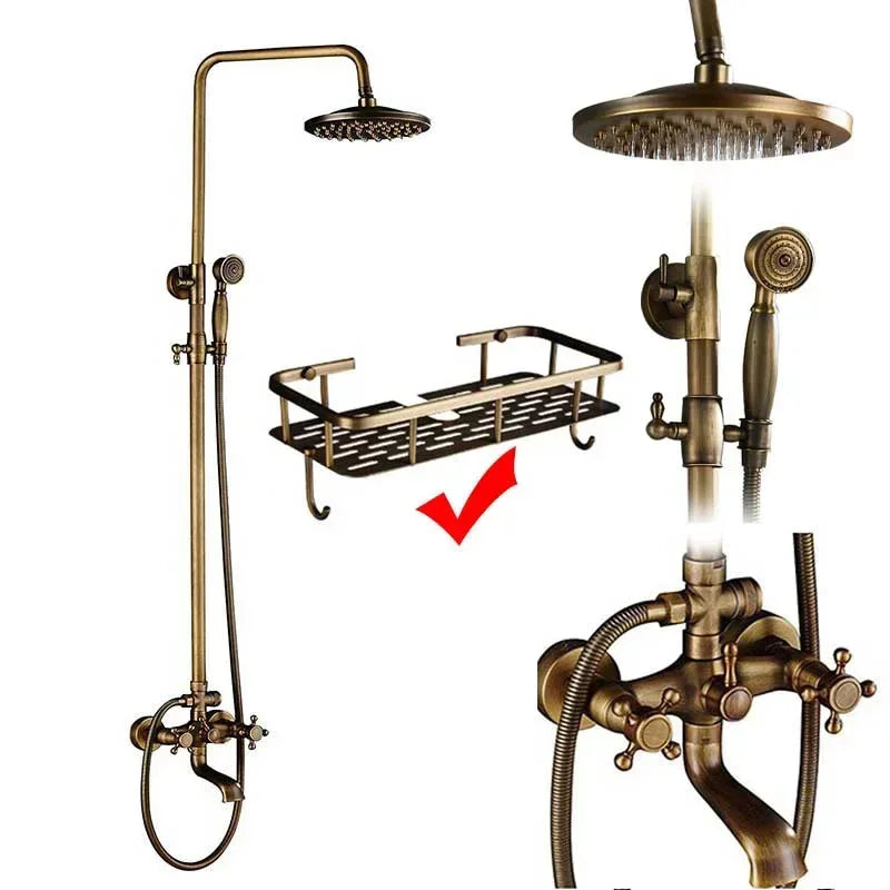 Chrome White Floor Mounted Bathtub Faucet Bathroom Freestanding Bath Tub Shower Set Swivel Spout Clawfoot Mixer