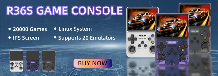 R36H Retro Handheld Game Console ARKOS System Kid Christmas Gift Portable Pocket Video Player 3.5 Inch IPS Screen R36S landscape