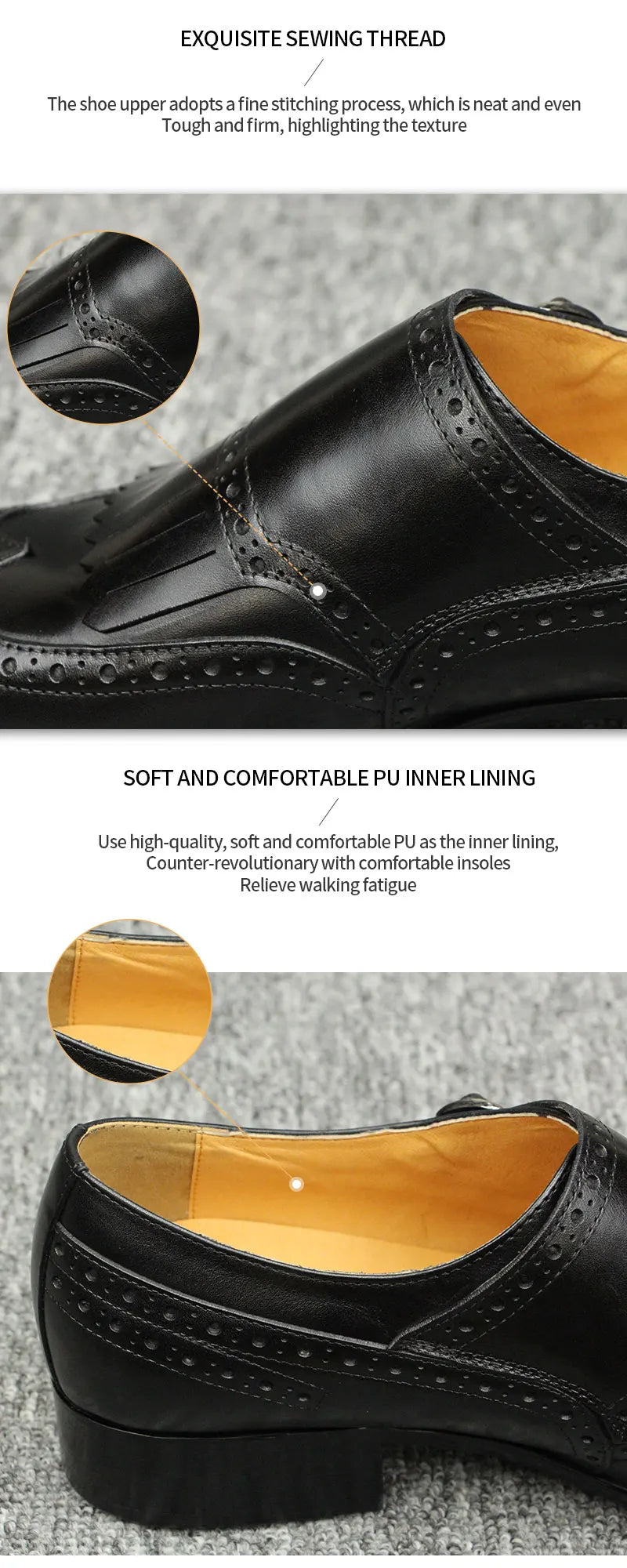 Luxury Leather Shoes New Top Layer Cowhide Pointed Toe British Business Formal Men's Leather Shoes Wedding Shoes Office Shoes