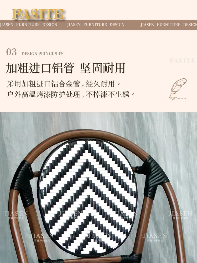 Retro Rattan Garden Furniture Sets Waterproof Nordic Natural Balcony Garden Furniture Sets Adult Moving Tuinmeubelen Decorations