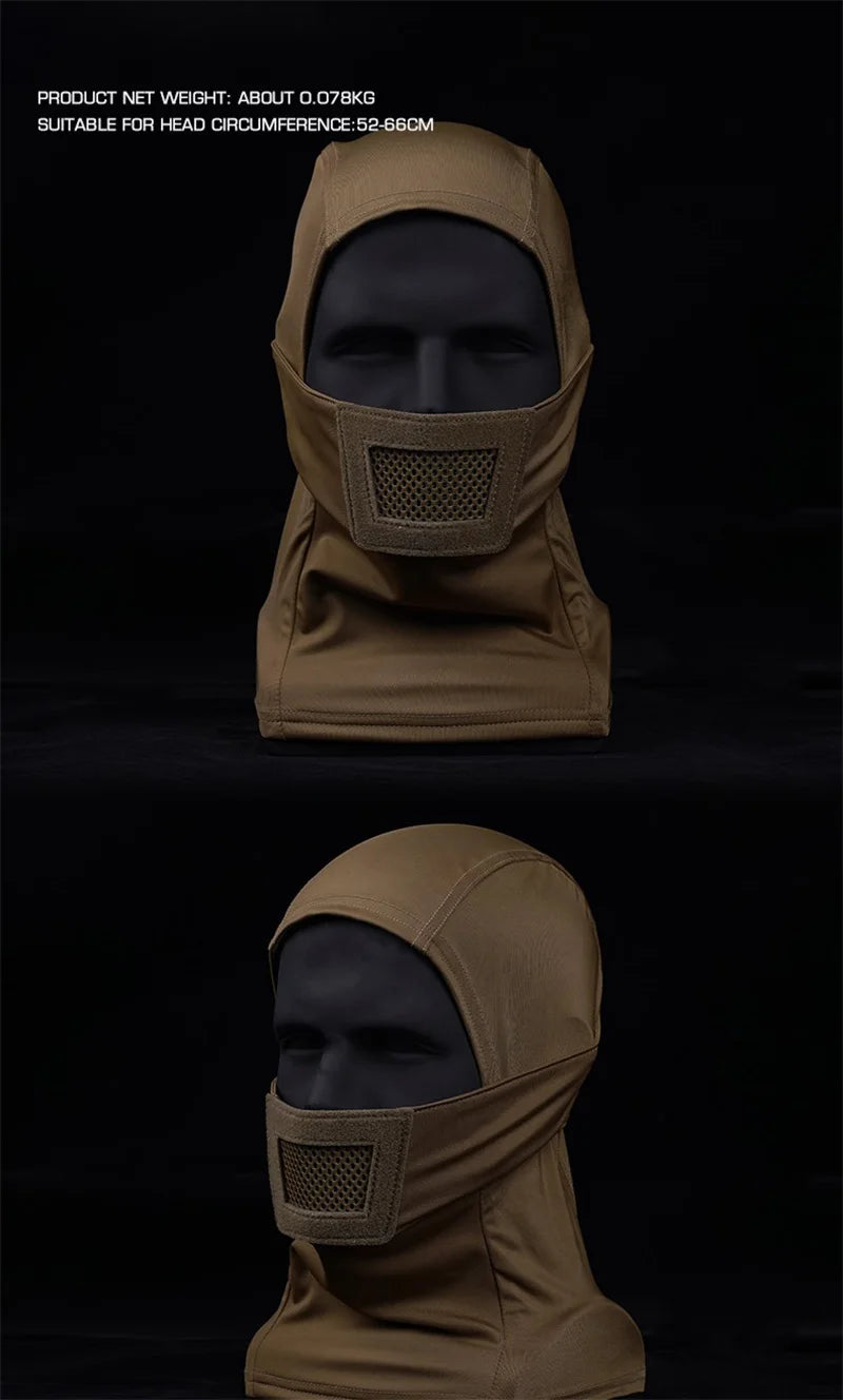 OPHIDIAN Men's Airsoft Mask Hunting Mask Balaclava Headwear Full Face Protection Rider for Paintball Shooting Sports Cycling