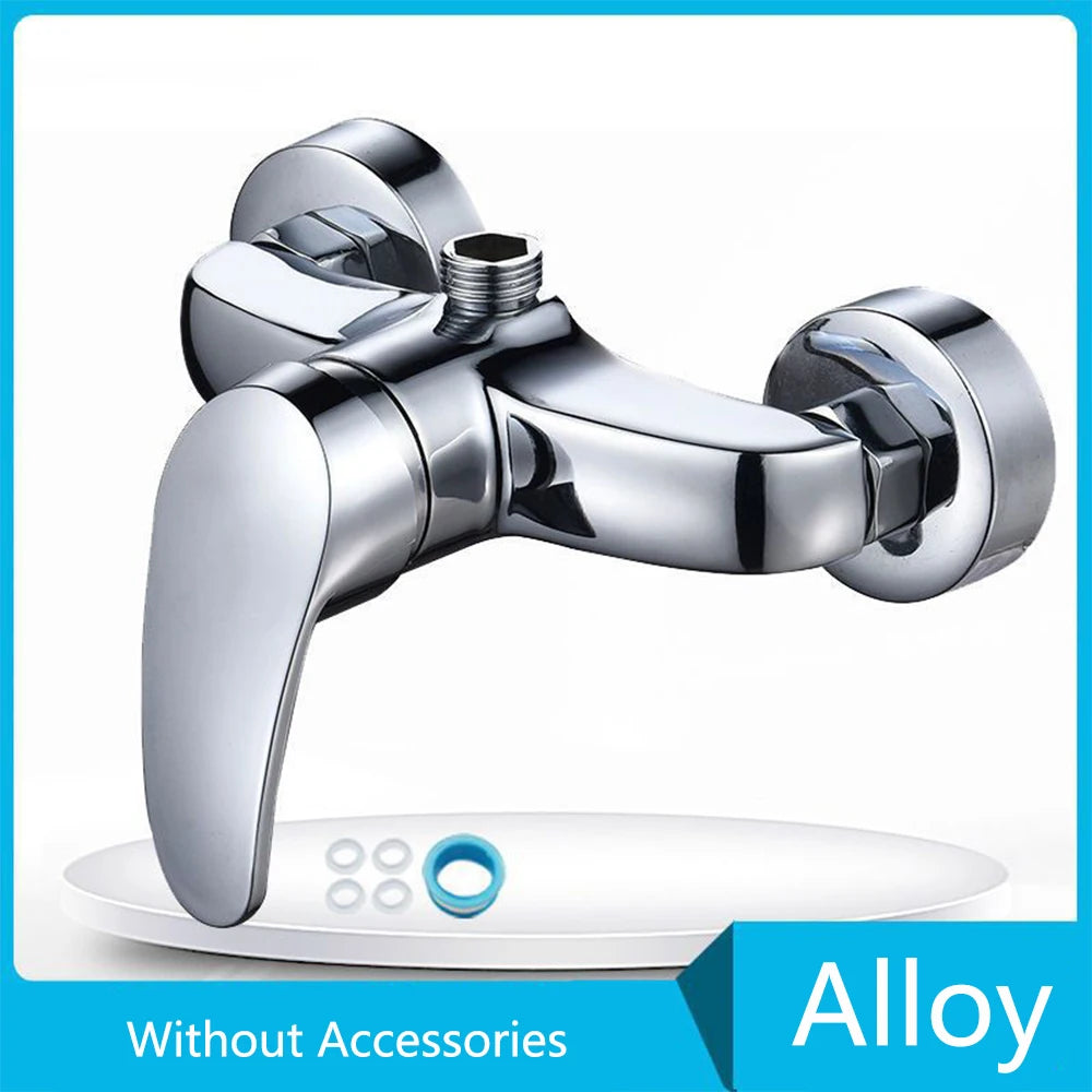 150MM Rainfall Thermostat Bathroom Shower Faucet Set Handheld Booster Showerhead Wall Mounted Brass Bath Hot & Cold Mixer Taps