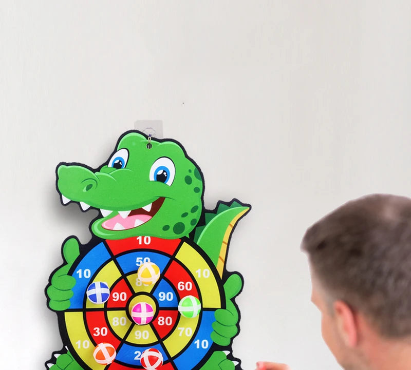 Toddler Educational Toys for Kids Children's Dart Board Games Indoor Outdoor Party Play Sports Games Dartboard with Sticky Balls