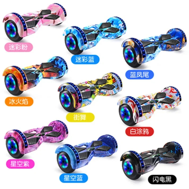 High Quality 8 Inch Two Wheel Hoverboard Electric Self Balancing Scooter Led Lights Self-balancing Electric Scooters