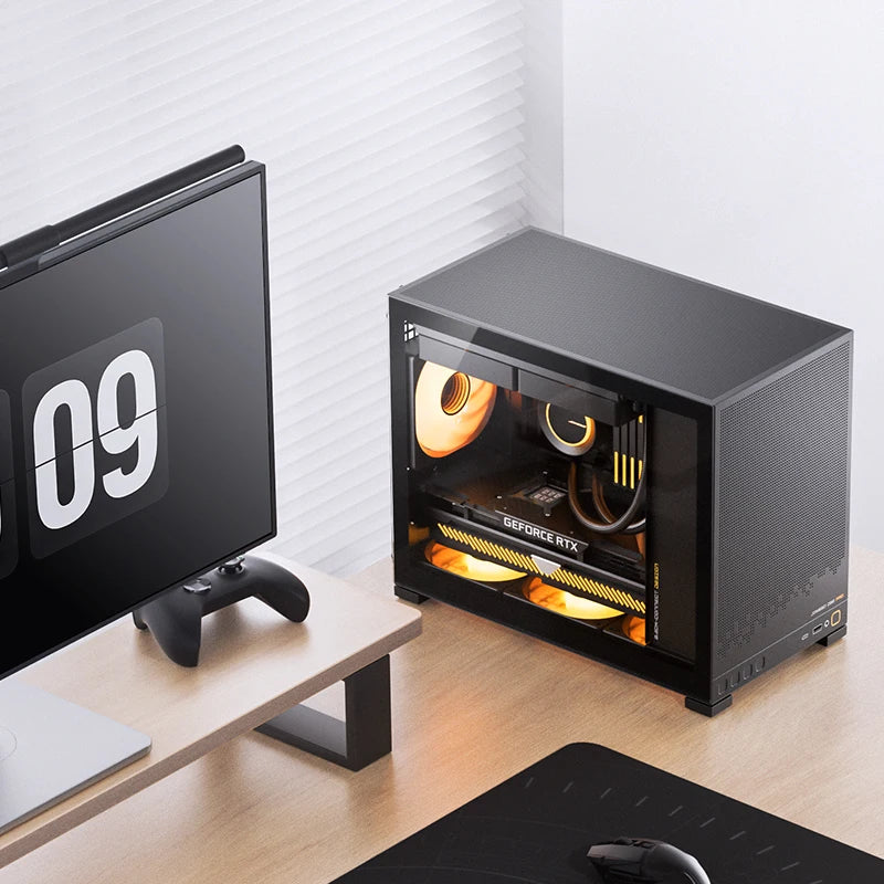Jonsbo D32 STD/PRO MINI Desktop Case MINI-ITX MATX PC Case Support ATX/SFX Power Supply 240Water Cooling Computer Office Chassis