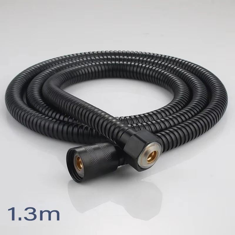 1.3m Flexible Shower Hose Plumbing Hoses Stainless Steel Chrome Bathroom Accessories Water Head Washers Showerhead Pipe
