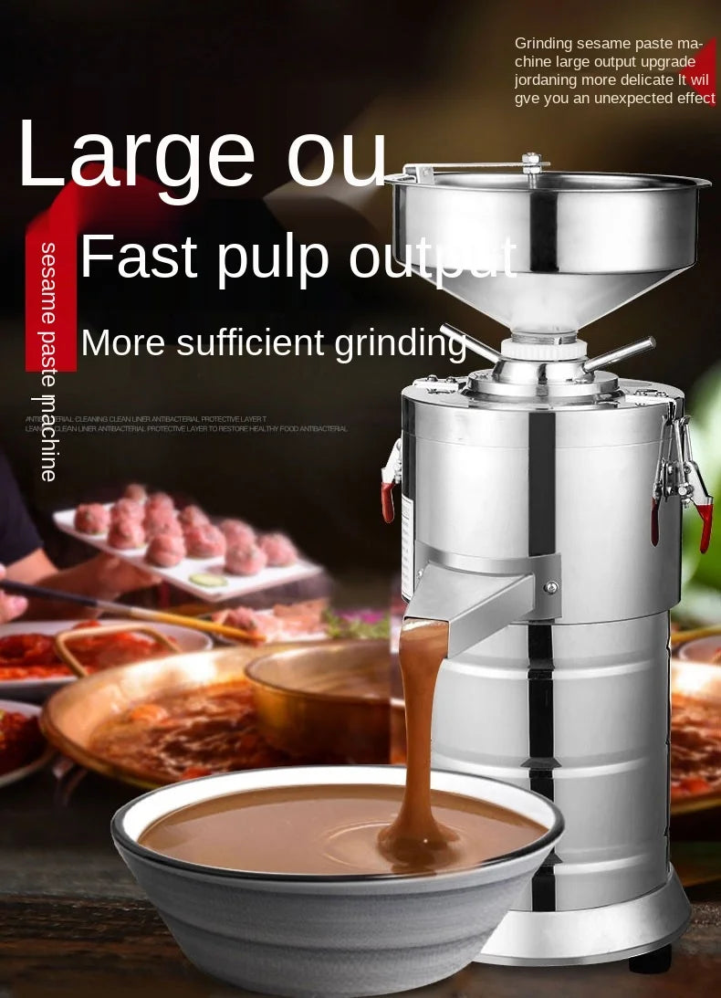 110V 220v Peanut Butter Maker Machine Sesame Nut Crusher Stainless Steel Food Processor Commercial Home Soy Almond Butter Maker