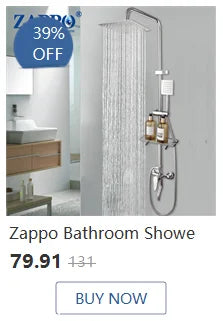 ZAPPO Brushed Gold Bathroom Bathtub Shower Set Waterfall Mixer Tap Wall Mount Solid Brass Shower Systerm w/Handheld Shower Head
