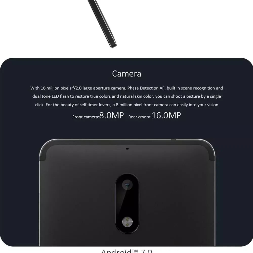 Nokia 6 Smartphone Full Screen Dual SIM 4G Black 4+64G Senior Phone Nokia 6 Cheap Phone Used Phone