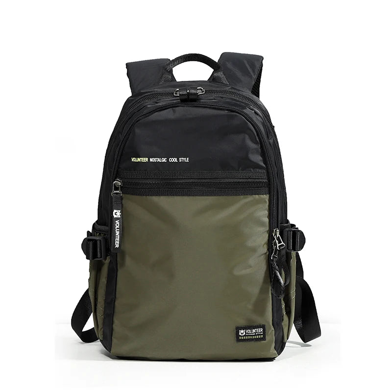 Volunteer Backpack for Men 2023 New Fashionable Large Capacity High Quality Laptop Waterproof Travel Casual Bags1801-08