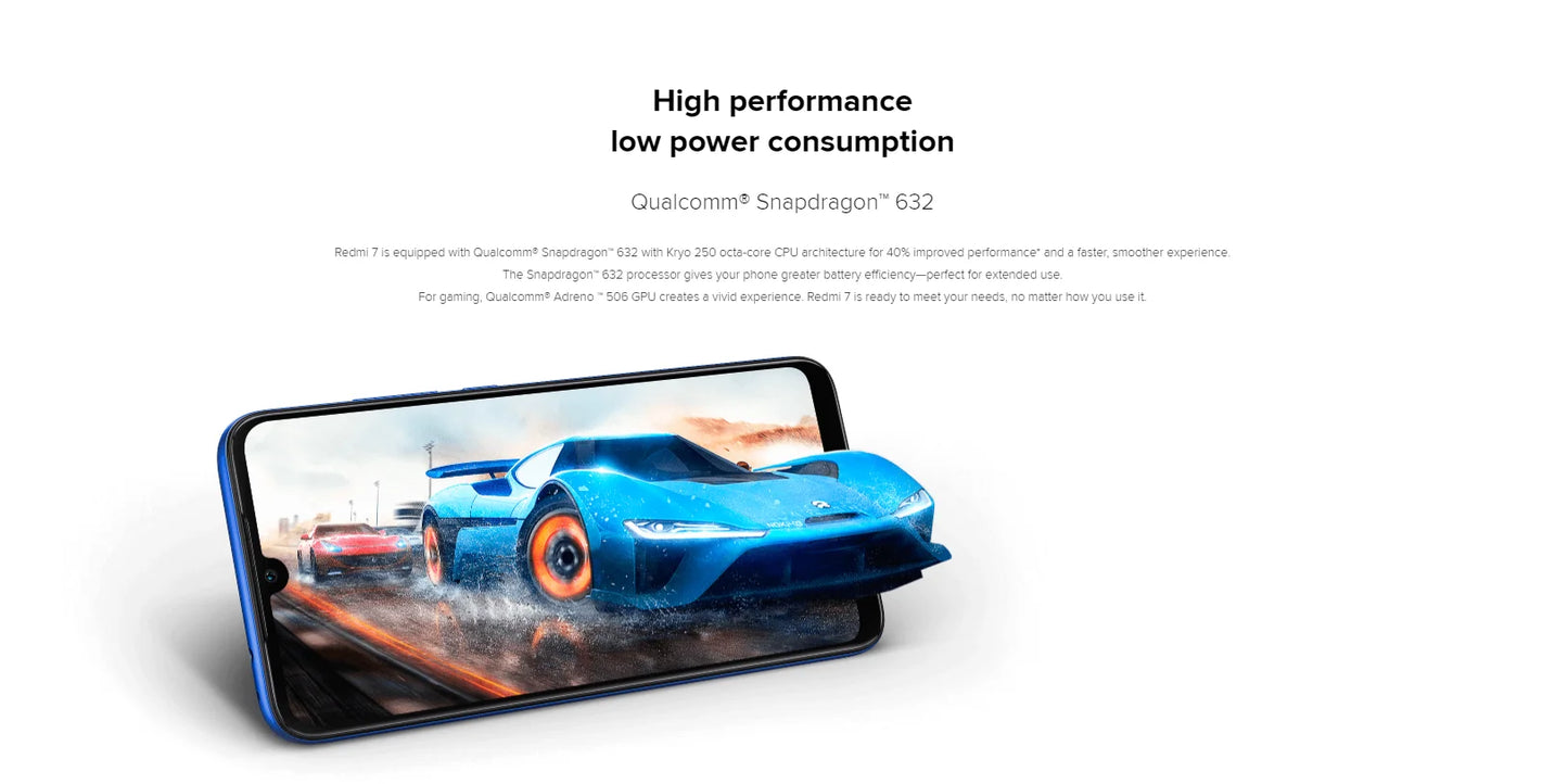 Original Xiaomi Redmi 7 smartphone 4000mAh Fingerprint Dual SIM used phone