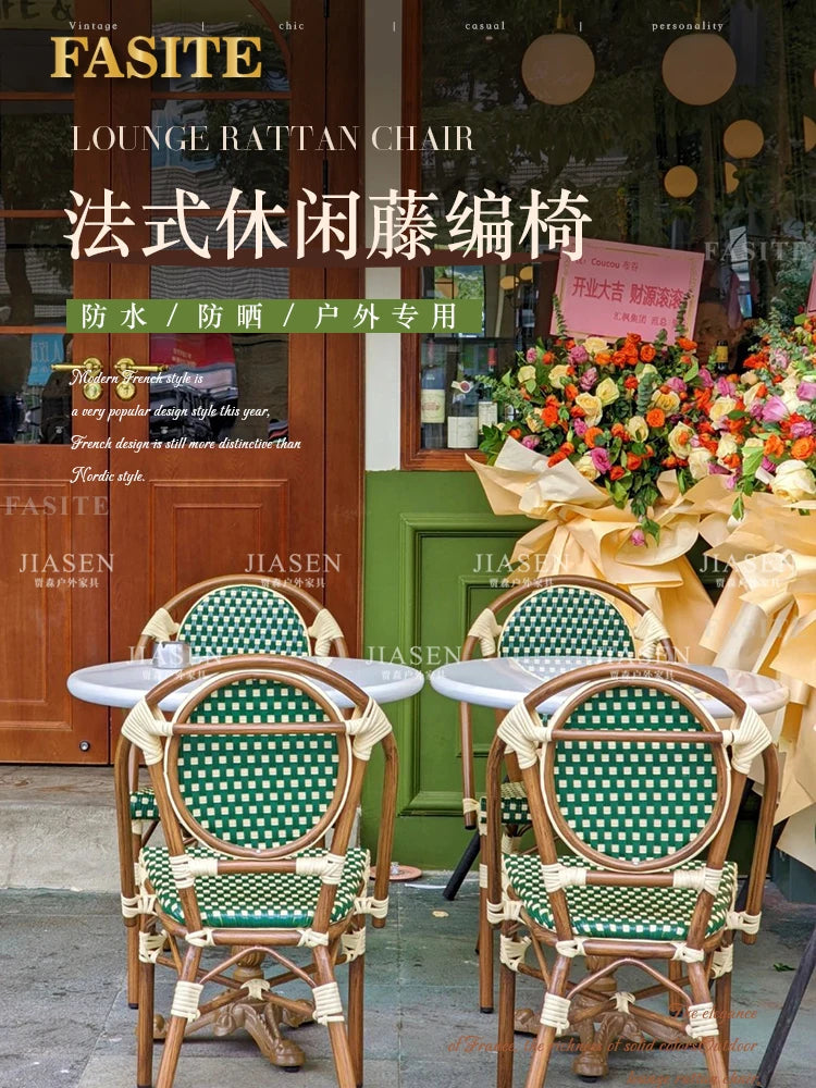 Retro Rattan Garden Furniture Sets Waterproof Nordic Natural Balcony Garden Furniture Sets Adult Moving Tuinmeubelen Decorations
