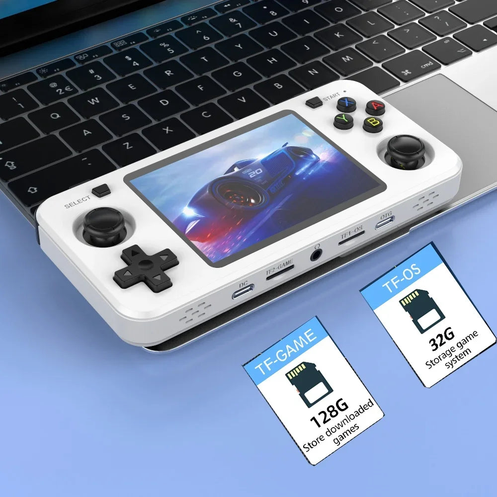 R36H Retro Handheld Game Console ARKOS System Kid Christmas Gift Portable Pocket Video Player 3.5 Inch IPS Screen R36S landscape