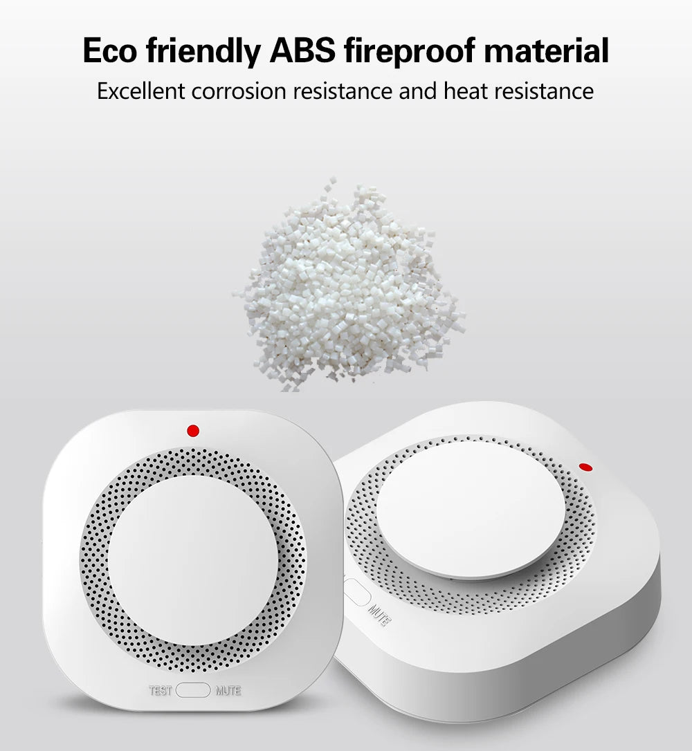 Tuya WiFi ZigBee Smart Smoke Detector Sensor Security Fire Protection Smoke Alarm For Home Security System Via Smart Life APP