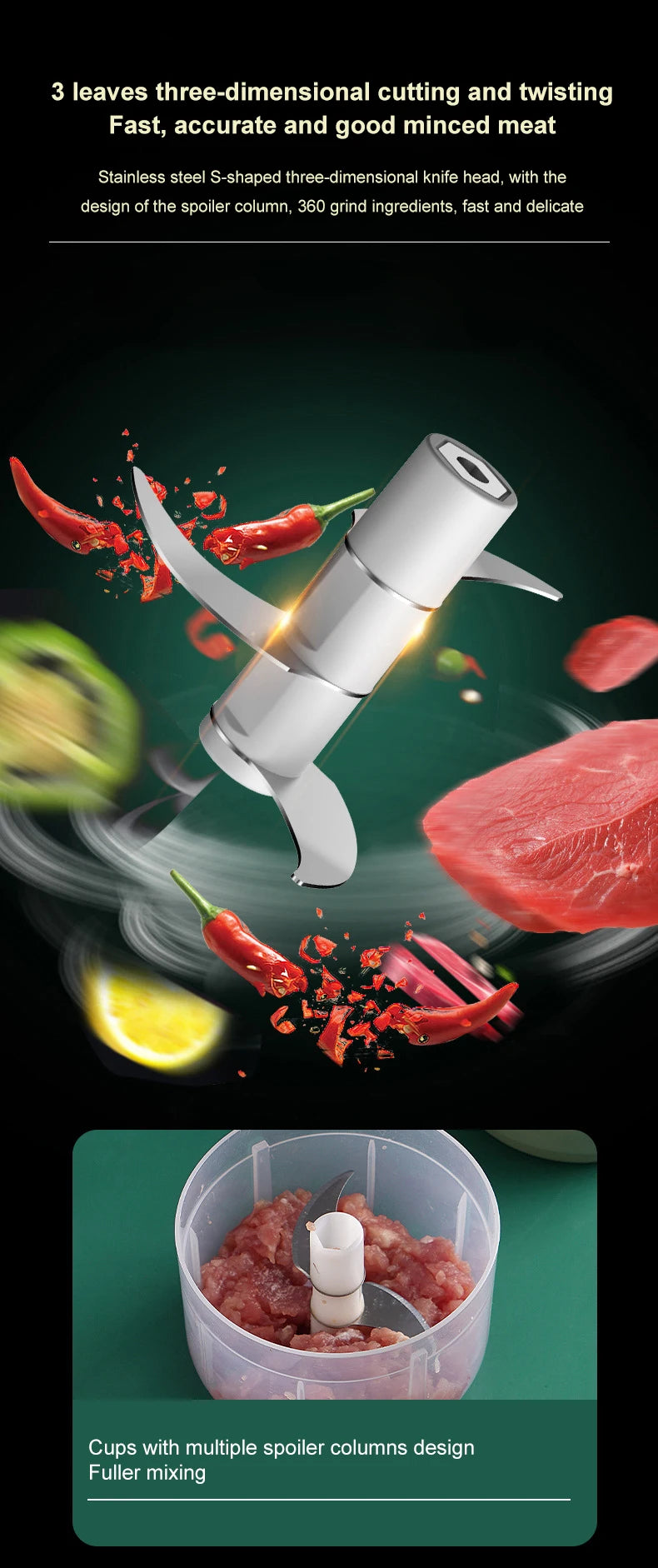 100/250ml Electric Garlic Masher Machine Mini USB charging Food Processor for Nuts Vegetable BlackPepper Chili Kitchen Tools