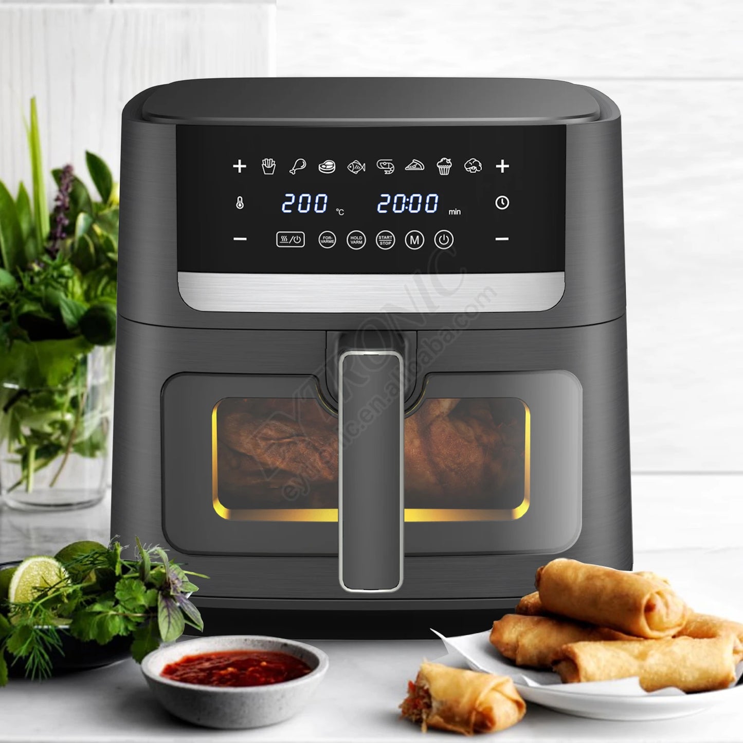 Smart Digital Control Air Fryer Oven Large Capacity without Oil 9L Multi-function Electric Air Fryer