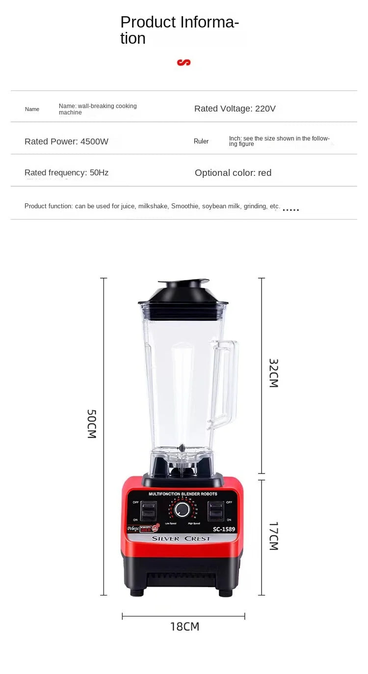 Multifunctional Home Double Cup Wall Breaking Machine Slush Grinding Blender Complementary Food Food Processor 핸드블렌더