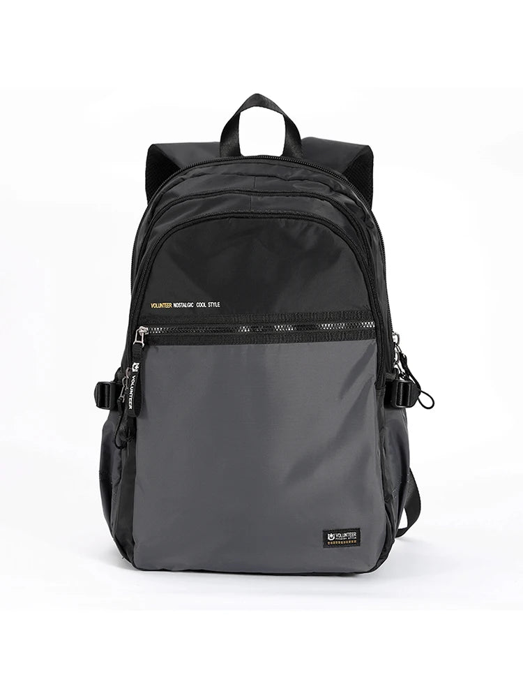 Volunteer Backpack for Men 2023 New Fashionable Large Capacity High Quality Laptop Waterproof Travel Casual Bags1801-08