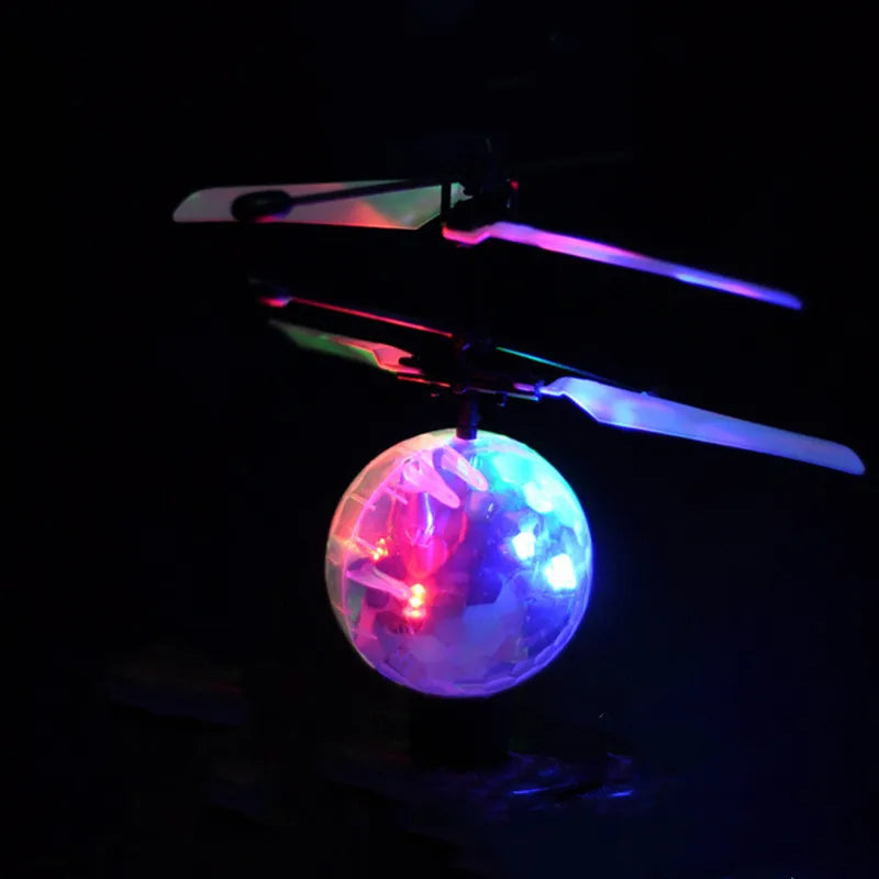 Colorful Anti-collision Flying Helicopter Magic Hand UFO Ball Aircraft Sensing Mini Induction Drone Kids Electric Toy Gift