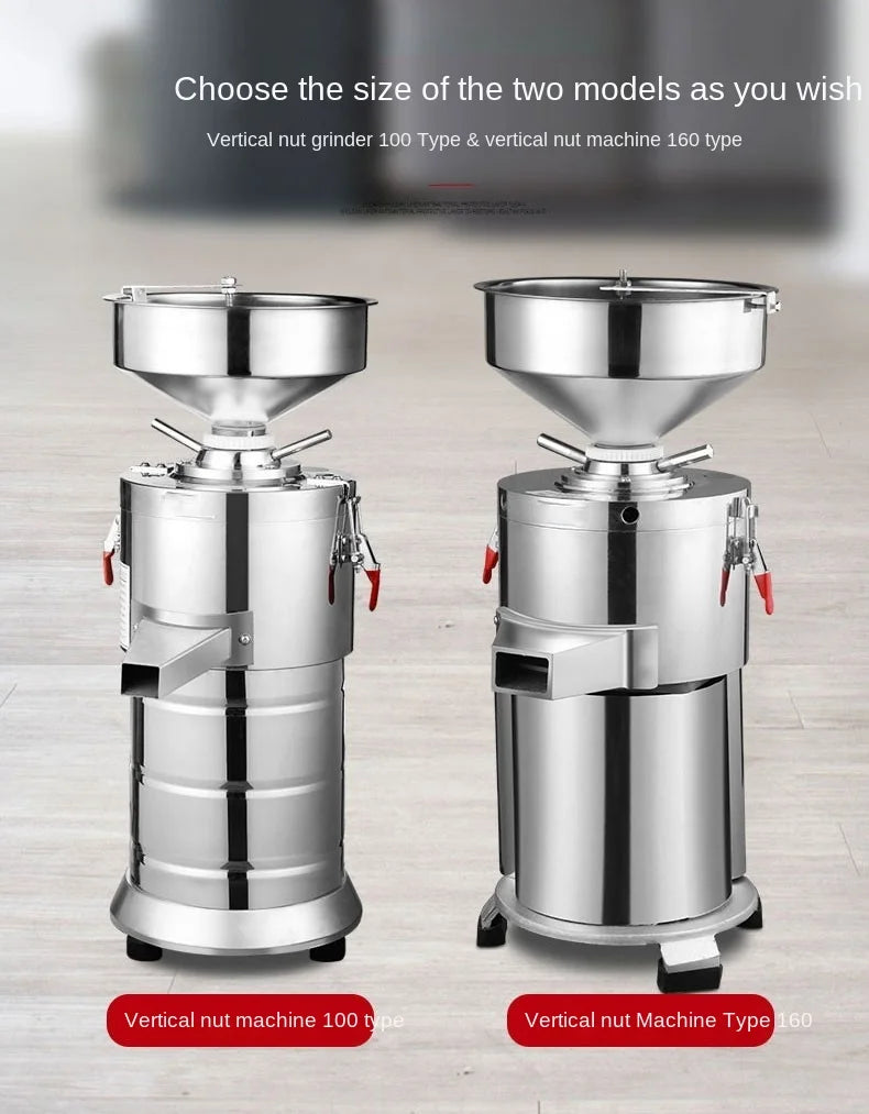 110V 220v Peanut Butter Maker Machine Sesame Nut Crusher Stainless Steel Food Processor Commercial Home Soy Almond Butter Maker