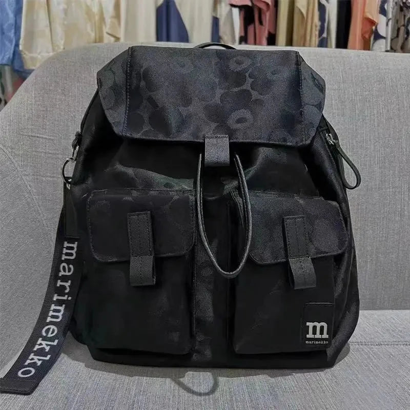 Niche Marim * large capacity women's backpack computer waterproof nylon travel bucket bag
