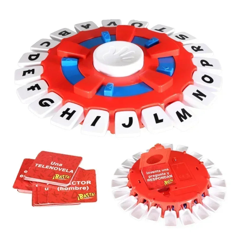 Spanish Board Games Fast-Paced Family Table Game The Quick Thinking Letter Pressing Tapple Family Basta Juego De Mesa Español