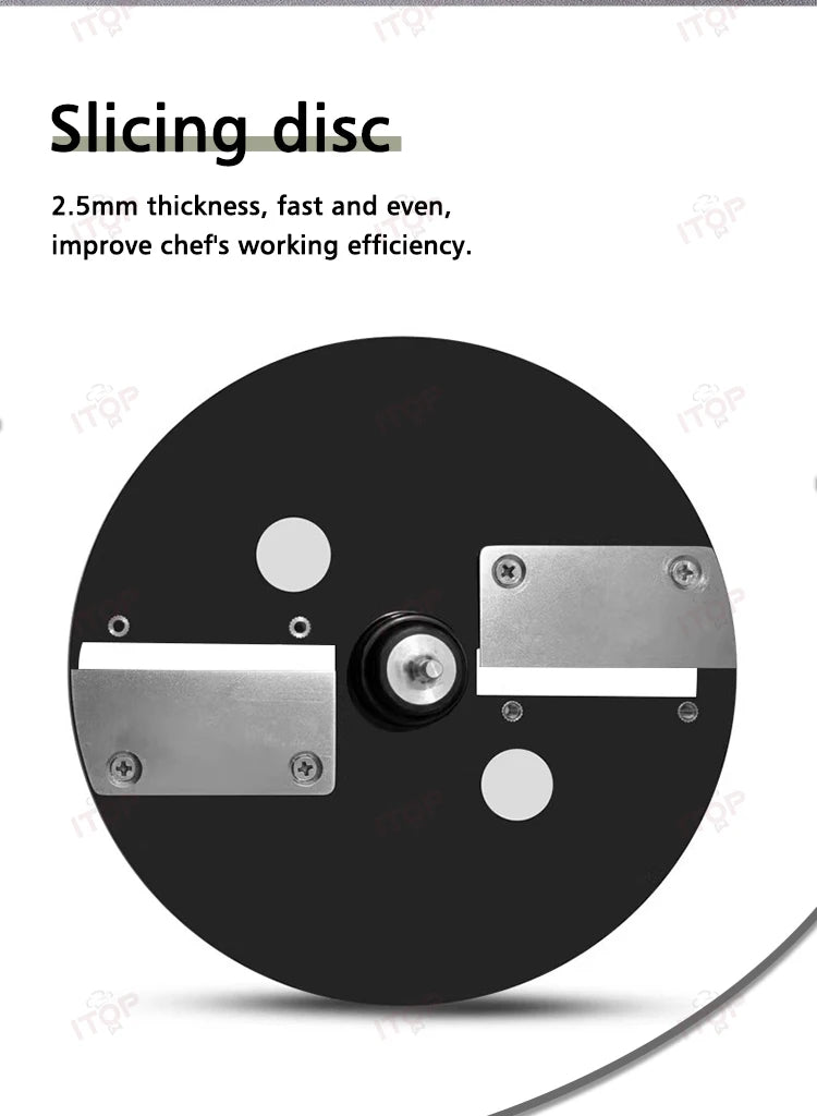 ITOP K8600 Multifunctional Vegetable Cutter Slicing Shredding Dicing Food Processor Commercial Vegetable Cutter with 3 Blade