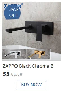 ZAPPO Brushed Gold Bathroom Bathtub Shower Set Waterfall Mixer Tap Wall Mount Solid Brass Shower Systerm w/Handheld Shower Head