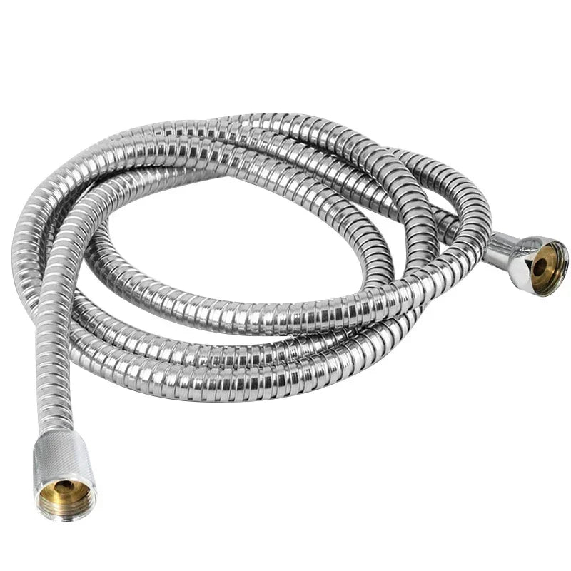 Shower Hose Steel Flexible Shower Hose Long Bathroom Shower Water Hose Extension Plumbing Pipe Pulling Tube Bathroom Accessories