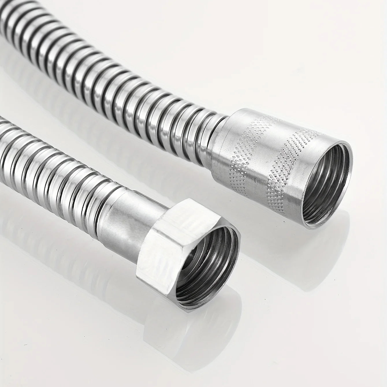 1.3m Flexible Shower Hose Plumbing Hoses Stainless Steel Chrome Bathroom Accessories Water Head Washers Showerhead Pipe
