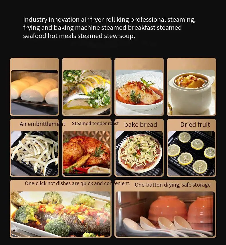 Smart 20L Air Fryer Oven Digital Support Customized Service Hot Deep Fryer Oven with Observation Window