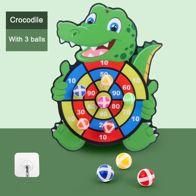 Toddler Educational Toys for Kids Children's Dart Board Games Indoor Outdoor Party Play Sports Games Dartboard with Sticky Balls