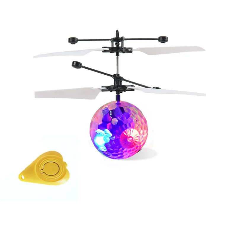 Colorful Anti-collision Flying Helicopter Magic Hand UFO Ball Aircraft Sensing Mini Induction Drone Kids Electric Toy Gift