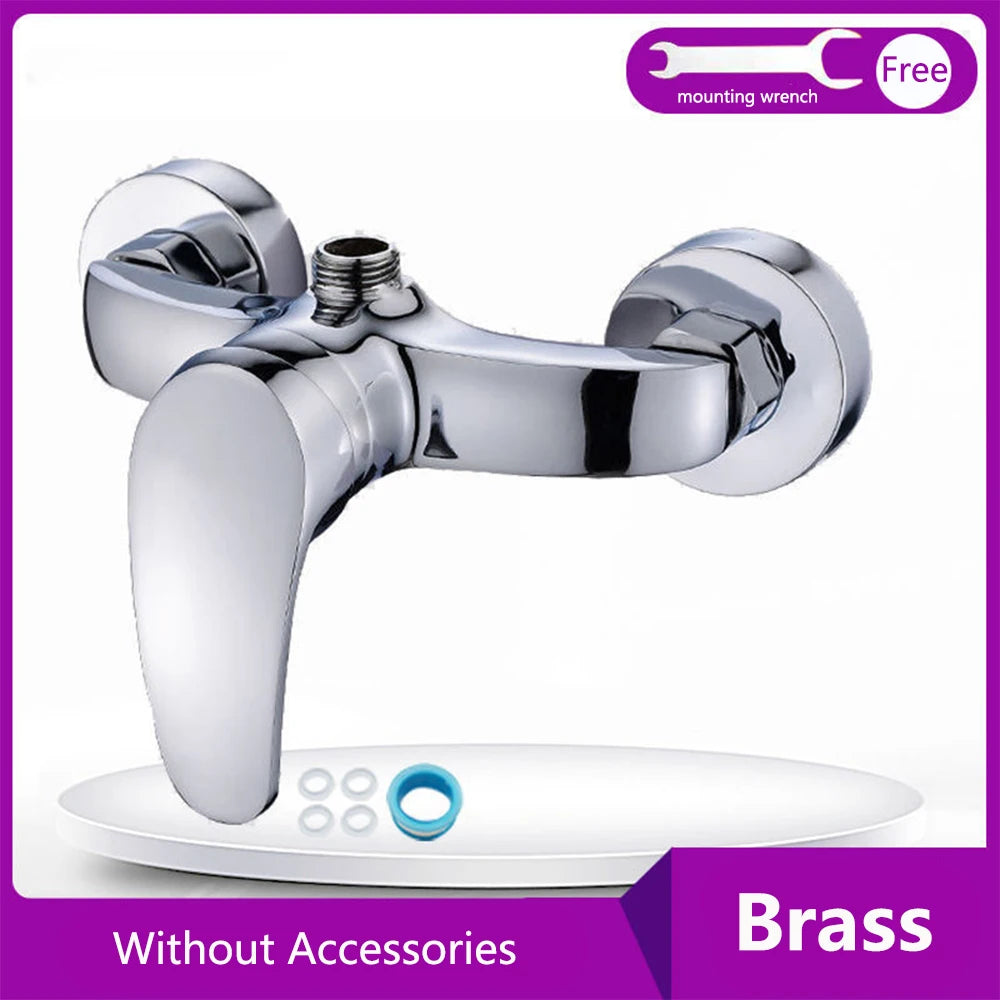 150MM Rainfall Thermostat Bathroom Shower Faucet Set Handheld Booster Showerhead Wall Mounted Brass Bath Hot & Cold Mixer Taps