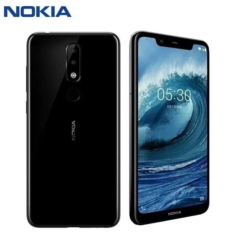 Nokia X5 Smartphone Photo Mobile Android Global Older Machine LTE Version Fingerprint Used phone