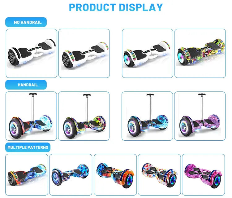 Handle Bar Electric Cheap Hover Board 6.5 Products 10 Inch Hoverboards for Adults