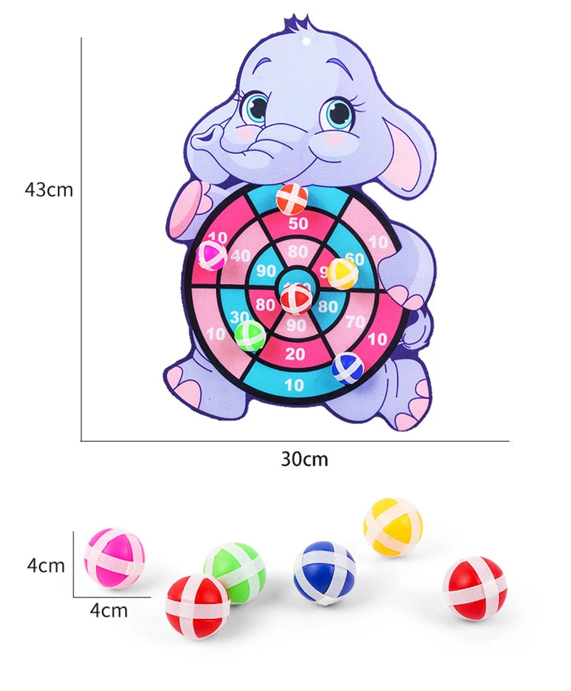 Toddler Educational Toys for Kids Children's Dart Board Games Indoor Outdoor Party Play Sports Games Dartboard with Sticky Balls