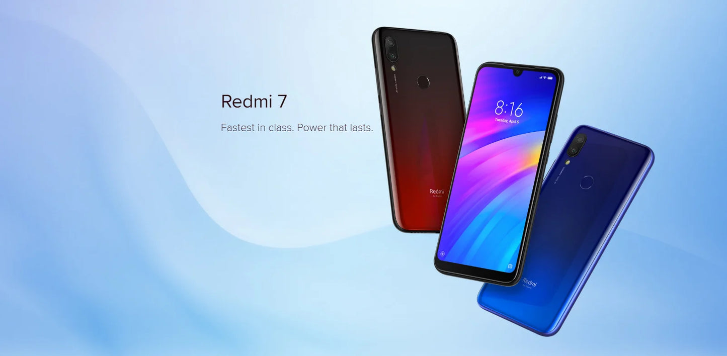 Original Xiaomi Redmi 7 smartphone 4000mAh Fingerprint Dual SIM used phone