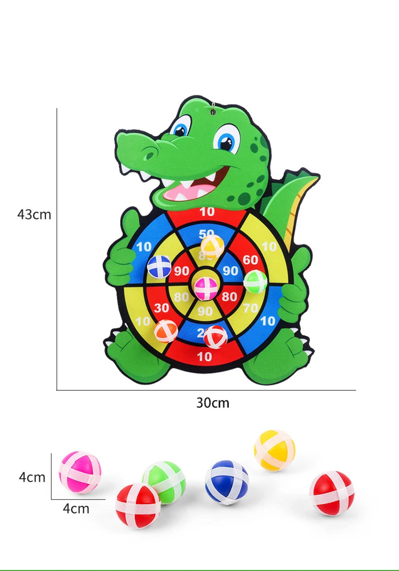 Toddler Educational Toys for Kids Children's Dart Board Games Indoor Outdoor Party Play Sports Games Dartboard with Sticky Balls
